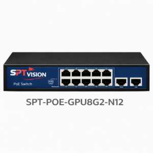 SPT-POE-GPU8G2-N12 - 8+2 FULL GIGA POE